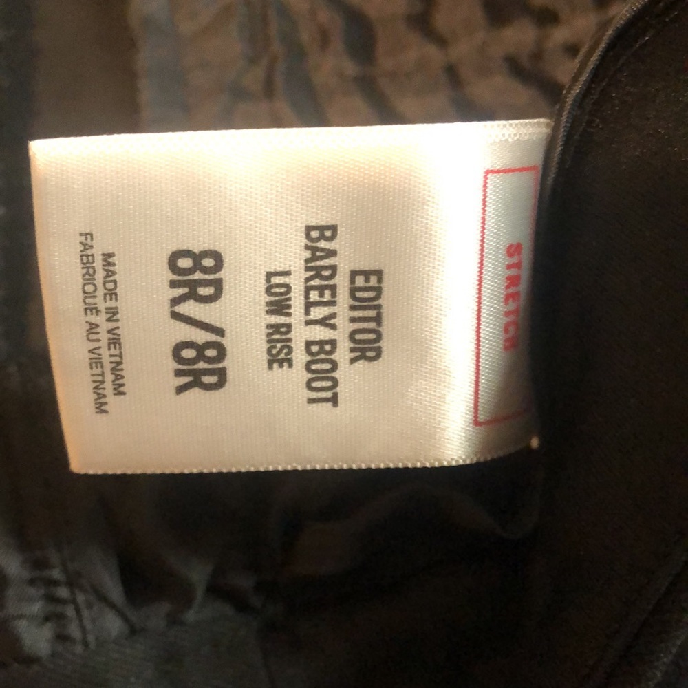 Express Black Stretch Editor Barely Boot Low Rise… - image 4